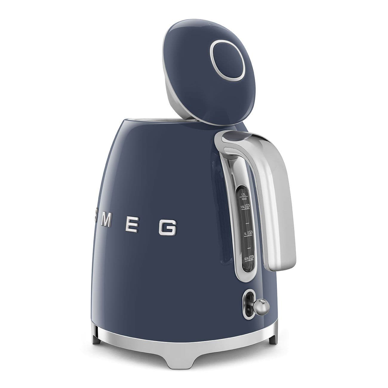 SMEG KLF03NBEU - קומקום חשמלי סמג בעיצוב רטרו איטלקי 1.7 ליטר 2400W כחול נייבי |  משלוח מהיר