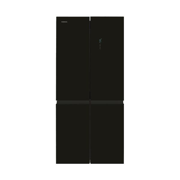 KONKA KRF-480W- מקרר 4 דלתות קונקה 475 ליטר זכוכית שחורה | יבואן רשמי