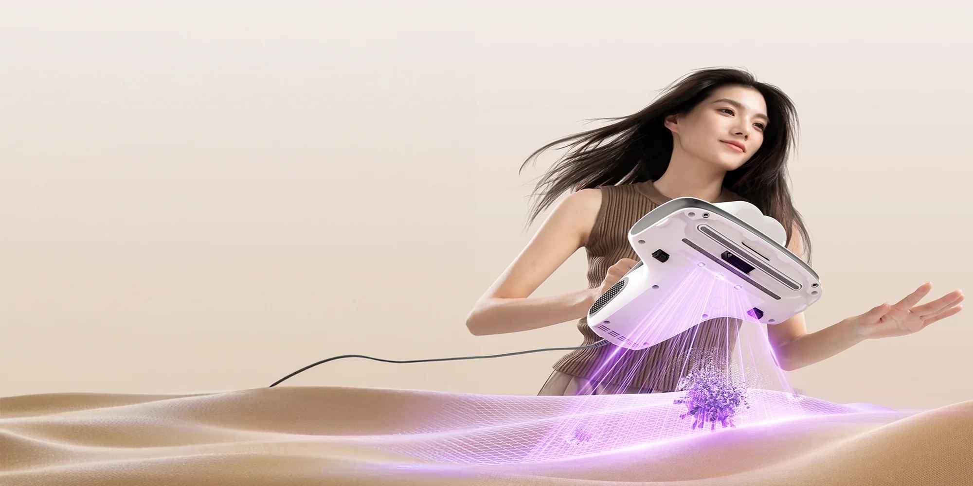 שואב מזרנים UWANT M400 בעוצמת 13,800Pa עם פטנט מיכל כפול ורצועות Dual StaticHair | יבואן רשמי משלוח מהיר