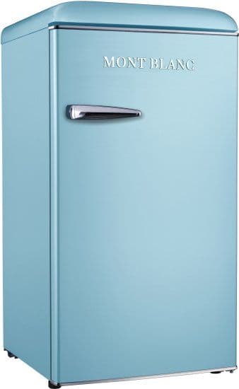 מקרר משרדי רטרו MONT BLANC MBR-190DF-BLU כחול 95 ליטר עם מקפיא - יבואן רשמי