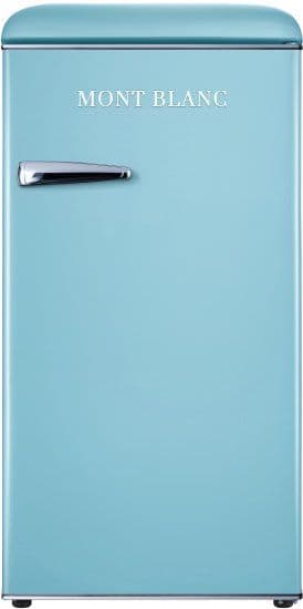 מקרר משרדי רטרו MONT BLANC MBR-190DF-BLU כחול 95 ליטר עם מקפיא - יבואן רשמי