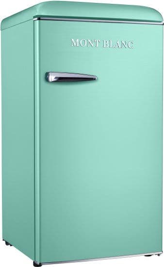 מקרר משרדי רטרו MONT BLANC MBR-190DF-PS פיסטוק 95 ליטר עם מקפיא - יבואן רשמי