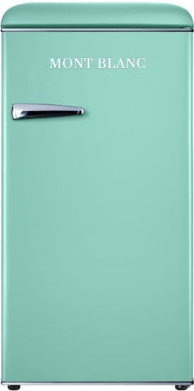 מקרר משרדי רטרו MONT BLANC MBR-190DF-PS פיסטוק 95 ליטר עם מקפיא - יבואן רשמי