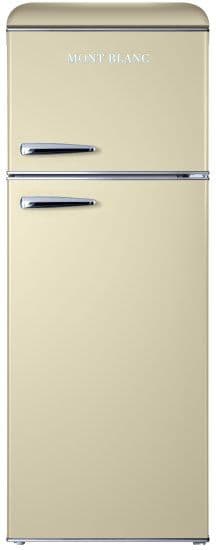 מקרר 2 דלתות מקפיא עליון רטרו MONT BLANC MBR-290DF-BEJ מונט בלנק בנפח 215 ליטר בז' - יבואן רשמי