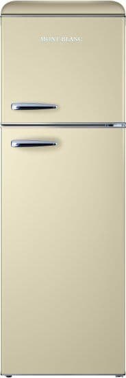 מקרר מקפיא עליון רטרו MONT BLANC MBR-390DF-BEJ מונט בלנק בז' 2 דלתות בנפח 295 ליטר נטו - יבואן רשמי