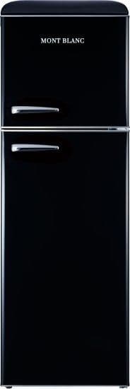מקרר מקפיא עליון רטרו MONT BLANC MBR-390DF-BLK מונט בלנק שחור 2 דלתות בנפח 295 ליטר נטו - יבואן רשמי