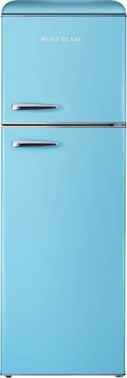 מקרר מקפיא עליון רטרו MONT BLANC MBR-390DF-BLU מונט בלנק כחול 2 דלתות בנפח 295 ליטר נטו - יבואן רשמי