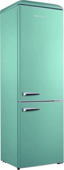 מקרר 2 דלתות מקפיא תחתון רטרו MONT BLANC MBR-410DF-PS בנפח 300 ליטר מונט בלאנק פיסטוק - יבואן רשמי