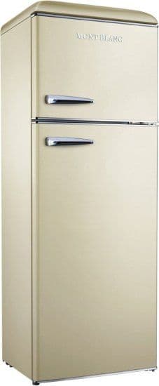 מקרר 2 דלתות מקפיא עליון רטרו Mont Blanc MBR-440FF-BEJ בנפח 340 ליטר No-Frost בז' - יבואן רשמי