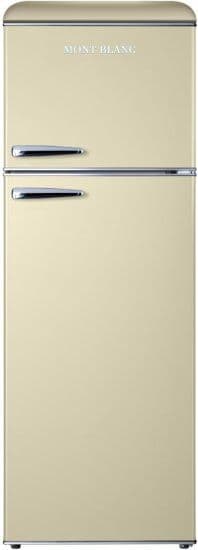 מקרר 2 דלתות מקפיא עליון רטרו Mont Blanc MBR-440FF-BEJ בנפח 340 ליטר No-Frost בז' - יבואן רשמי