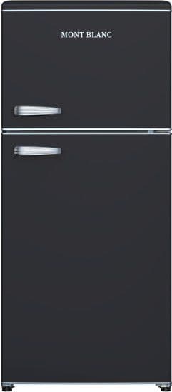 מקרר 2 דלתות מקפיא עליון רטרו Mont Blanc MBR-640FF-BLK בנפח 518 ליטר NO-FROST שחור - יבואן רשמי