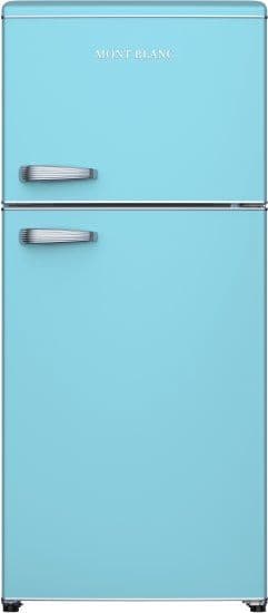 מקרר 2 דלתות מקפיא עליון רטרו Mont Blanc MBR-640FF-BLU בנפח 518 ליטר NO-FROST כחול - יבואן רשמי