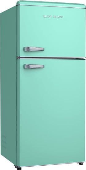 מקרר 2 דלתות מקפיא עליון רטרו Mont Blanc MBR-640FF-PS בנפח 518 ליטר NO-FROST ירוק פיסטוק - יבואן רשמי