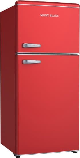 מקרר 2 דלתות מקפיא עליון רטרו Mont Blanc MBR-640FF-RED בנפח 518 ליטר NO-FROST אדום - יבואן רשמי