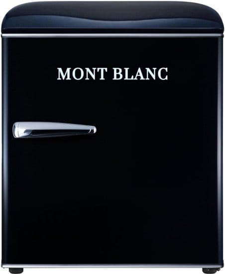 מקרר משרדי קטן Mont Blanc MBR-90DF-BLK מונט בלנק רטרו שחור 46 ליטר עם מקפיא שקט במיוחד - יבואן רשמי