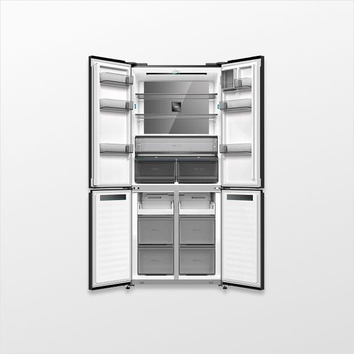 CHiQ MC-R4533MB – מקרר 4 דלתות 510 ליטר שחור מט NoFrost עם מקפיא תחתון | יבואן רשמי