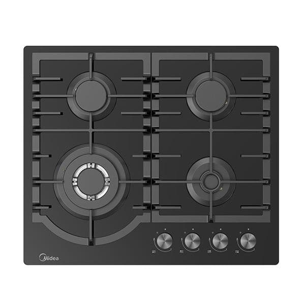 כיריים גז 4 להבות Midea MG60GH096ST1B-IL עם מבער טורבו 3.6kW וזכוכית שחורה (6759) | יבואן רשמי-משלוח מהיר