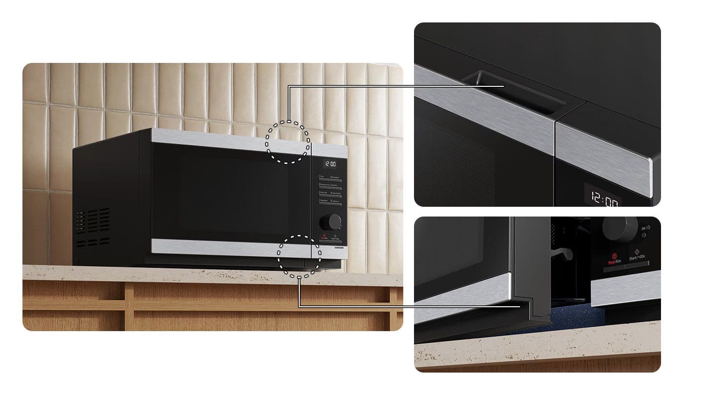 Samsung MS32DG4504ATLI - מיקרוגל 32 ליטר נירוסטה שחור עם Quick Defrost | יבואן רשמי