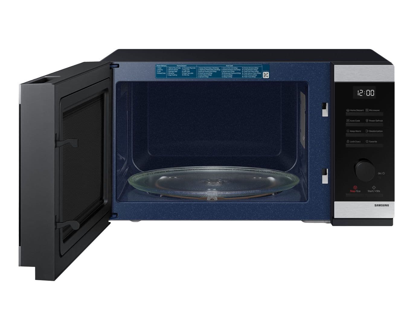 Samsung MS32DG4504ATLI - מיקרוגל 32 ליטר נירוסטה שחור עם Quick Defrost | יבואן רשמי
