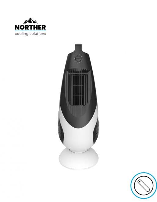 מאוורר מגדל NORTHER SPEED Basic NT-speed-100W-WHBK שחור-לבן 100W עם 4 מהירויות, מנוע שקט | יבואן רשמי | משלוח מהיר