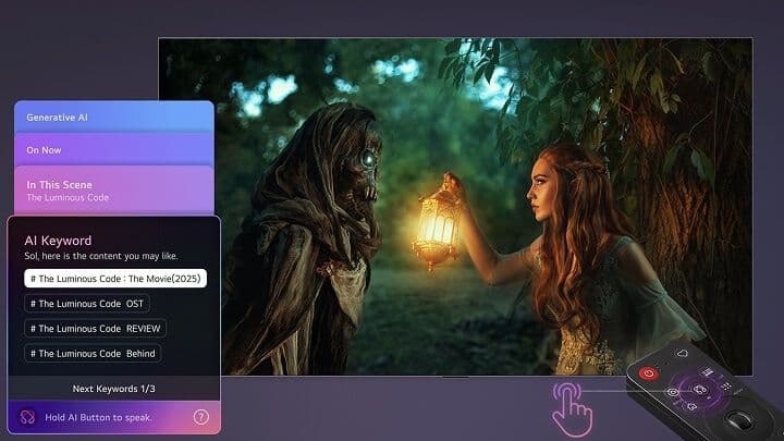 טלוויזיה חכמה LG OLED65CS6VA ‏65 אינץ׳ OLED evo AI 4K עם מעבד α11 AI וגיימינג 144Hz | יבואן רשמי