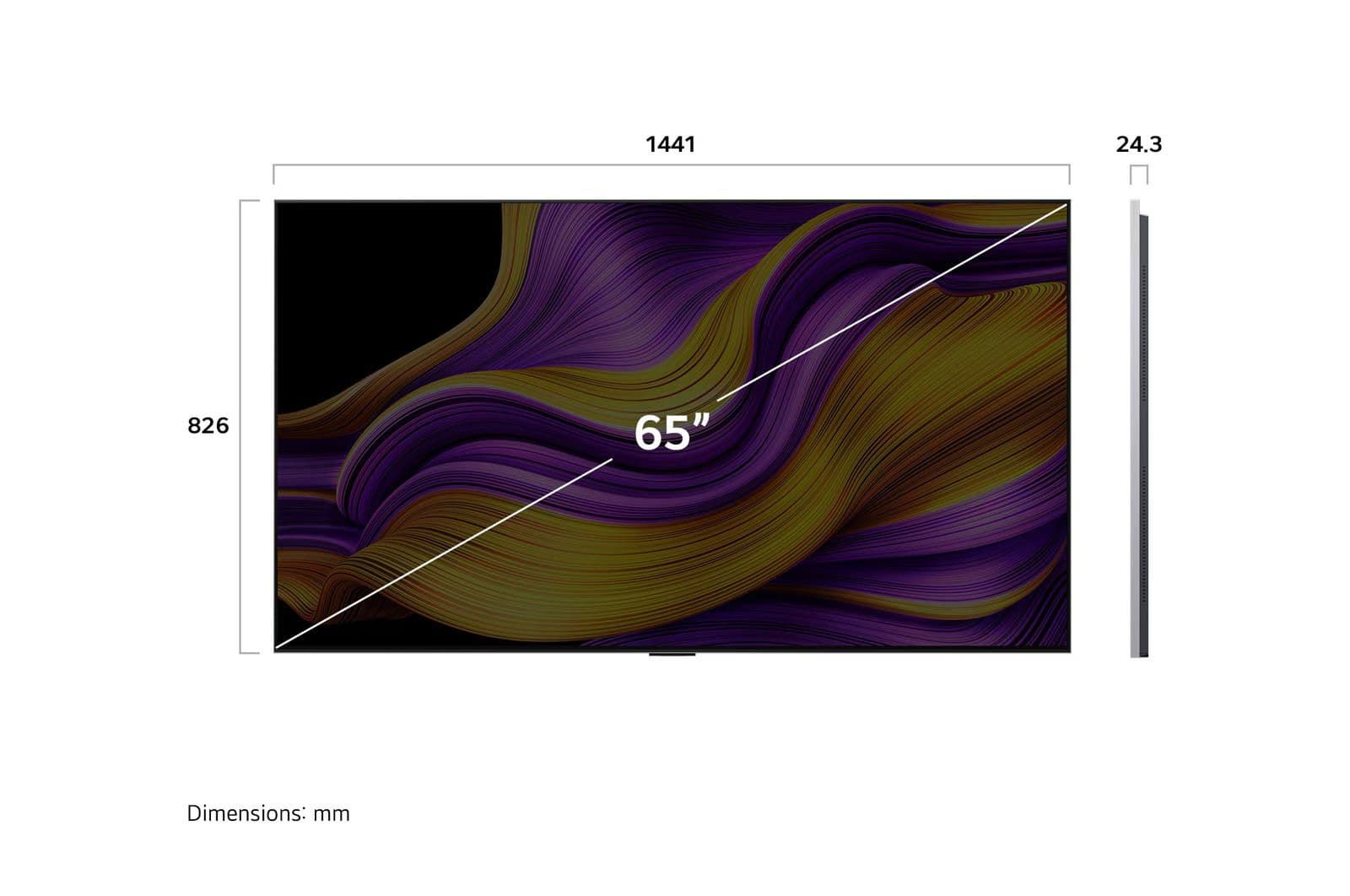 טלוויזיה חכמה 65 אינץ׳ LG OLED65G56LA – מסך OLED evo AI G5 יוקרתי עם 4K 165Hz | יבואן רשמי