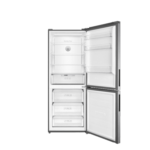 מקרר 2 דלתות מקפיא תחתון TCL P540BFN נירוסטה עם מערכת No Frost אינוורטר טי סי אל בנפח 465 ליטר | יבואן רשמי