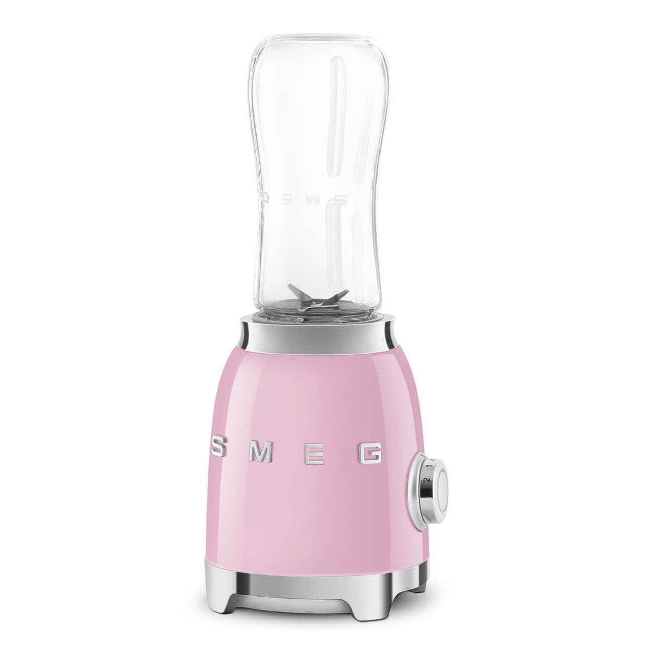 בלנדר אישי Smeg PBF01PKEU ורוד בעיצוב רטרו 50’s Style עם 2 בקבוקי To-Go | משלוח מהיר