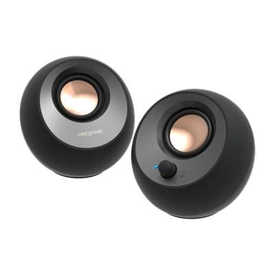 רמקולים למחשב Creative Pebble X Plus קריאטיב 2.1 עם סאב וופר ותאורת RGB עוצמת 60W יבואן רשמי