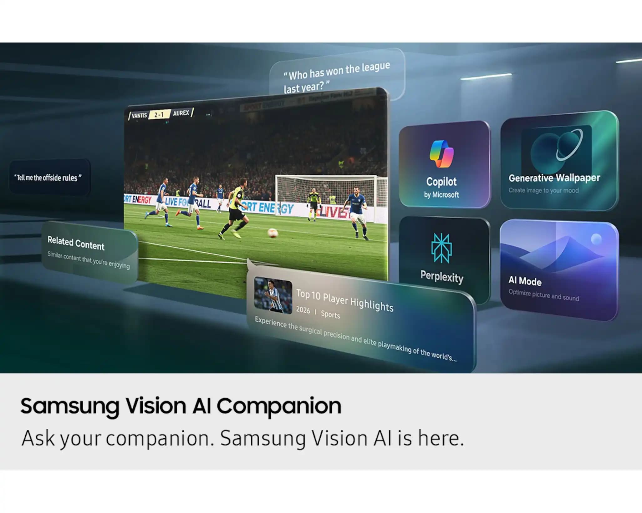 טלוויזיה חכמה Samsung QE55QN80H ‏55 אינץ׳ Neo QLED 4K עם Vision AI - יבואן רשמי