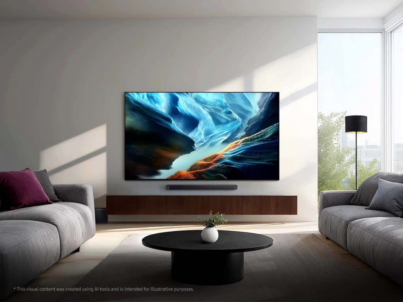 טלוויזיה חכמה 55 אינץ' Samsung OLED S90H 4K דגם QE55S90H - יבואן רשמי