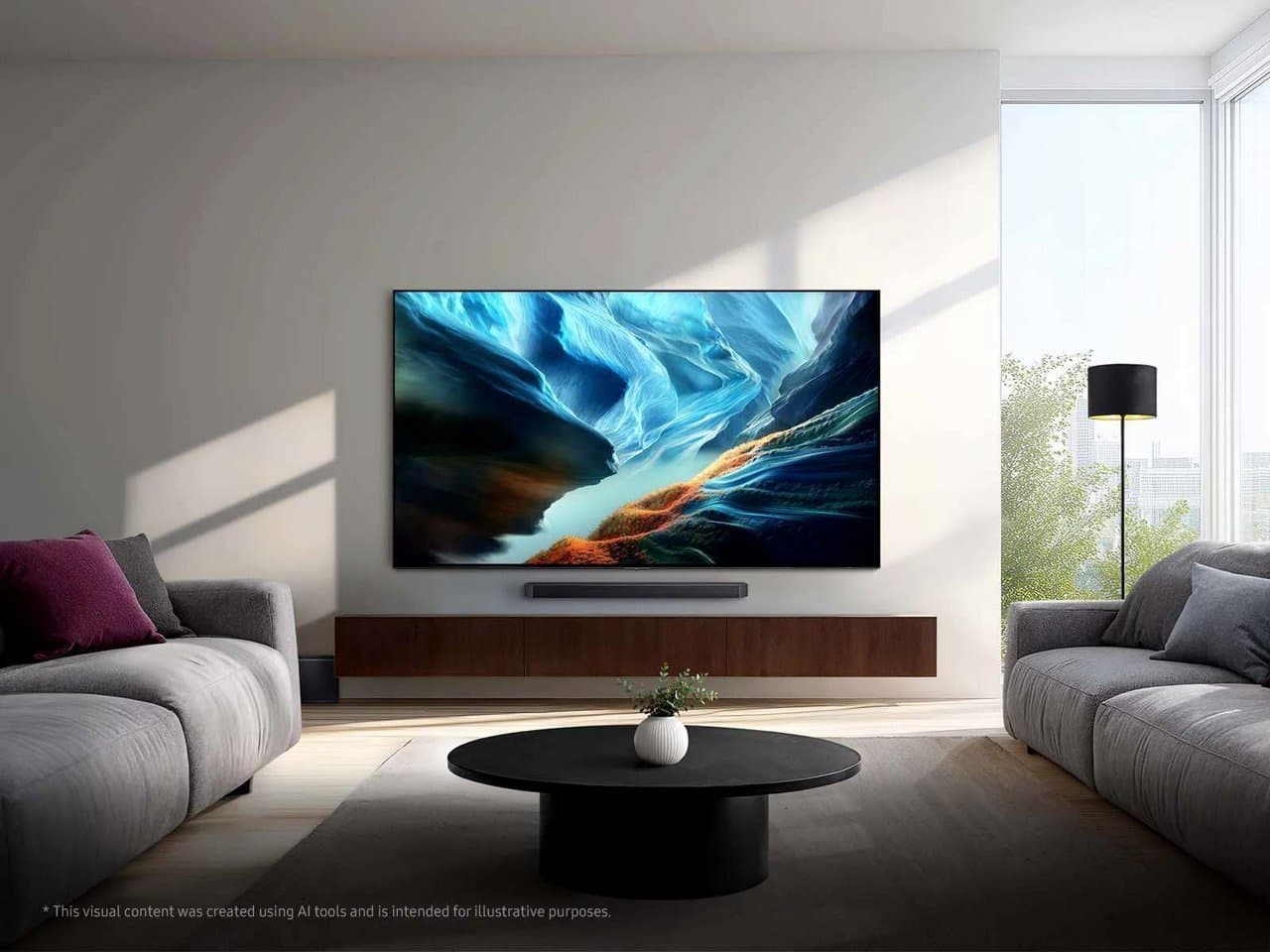 טלוויזיה חכמה 77 אינץ' Samsung OLED S90H 4K דגם QE77S90H - יבואן רשמי | משלוח מהיר