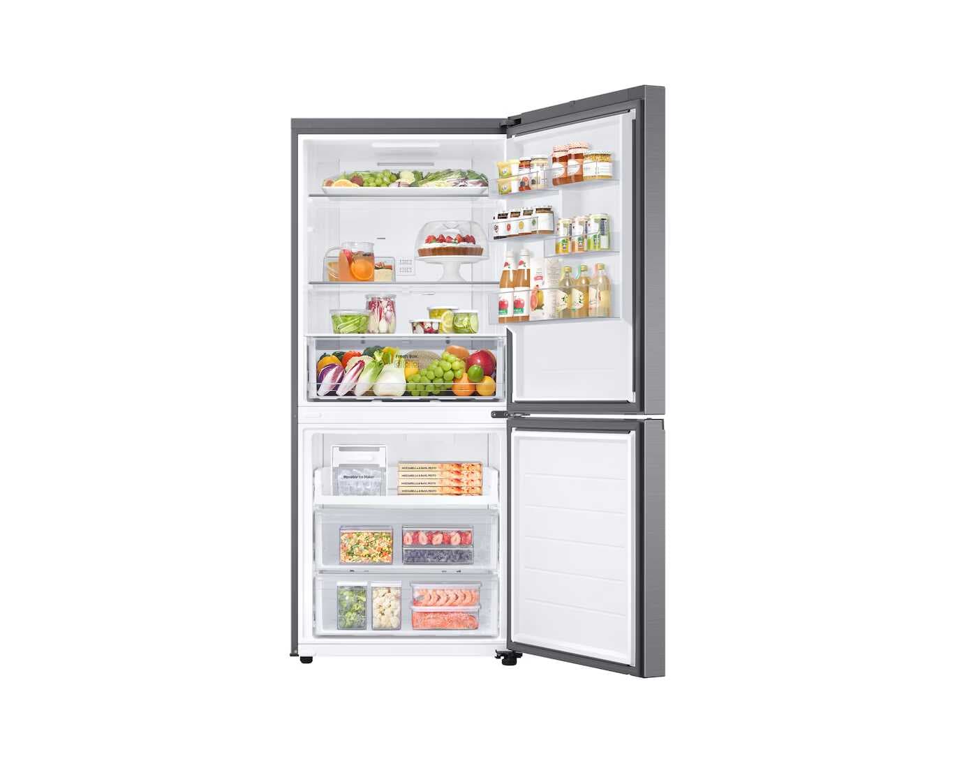 מקרר מקפיא תחתון 2 דלתות SAMSUNG RB45DG600ES9 של סמסונג בנפח 458 ליטר בצבע נירוסטה מוברשת יבואן רשמי
