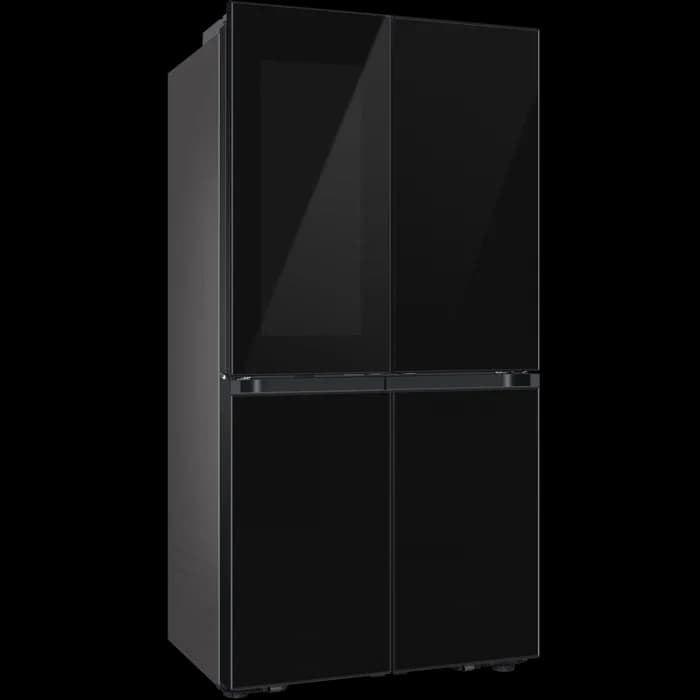 מקרר 4 דלתות 645 ליטר Samsung BESPOKE RF65DB970E22 סמסונג זכוכית שחורה בר מים פנימי, יצרן קרח כפול ופתיחה בנגיעה | משלוח מהיר
