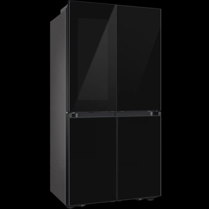 מקרר 4 דלתות Samsung RF65DB970E22 - בנפח 645 ליטר BESPOKE זכוכית שחורה עם בר מים ויצרן קרח | יבואן רשמי