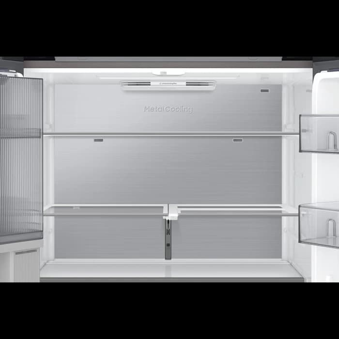 מקרר 4 דלתות Samsung RF65DB970E22 - בנפח 645 ליטר BESPOKE זכוכית שחורה עם בר מים ויצרן קרח | יבואן רשמי