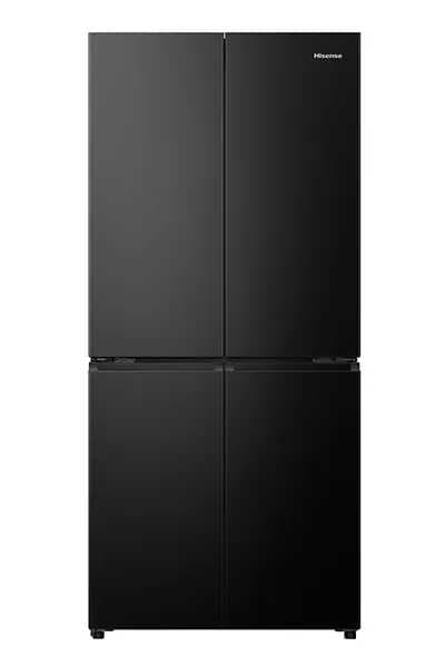 Hisense RQ58B – מקרר 4 דלתות נירוסטה מושחרת 483 ליטר עם מקפיא תחתון NoFrost Inverter - יבואן רשמי | משלוח מהיר