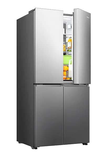 Hisense RQ58S / RQ58BS – מקרר 4 דלתות נירוסטה 483 ליטר עם מקפיא תחתון NoFrost Inverter - יבואן רשמי