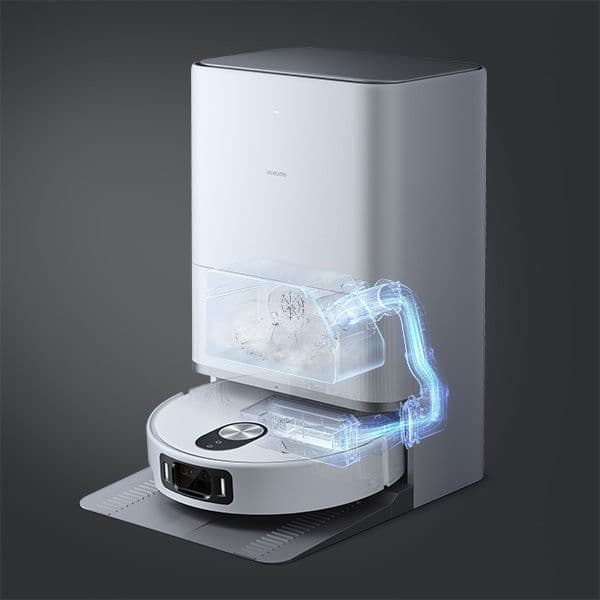 שואב אבק רובוטי שוטף Xiaomi Robot Vacuum 5 Pro 20,000Pa עם AI ותחנת ניקוי אוטומטית - יבואן רשמי | משלוח מהיר
