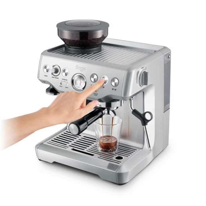 מכונת אספרסו Sage SES875BSS Barista Express סייג' טוחנת חצי אוטומטית משולבת פולי קפה בריסטה 15 בר PID יבואן רשמי | משלוח מהיר
