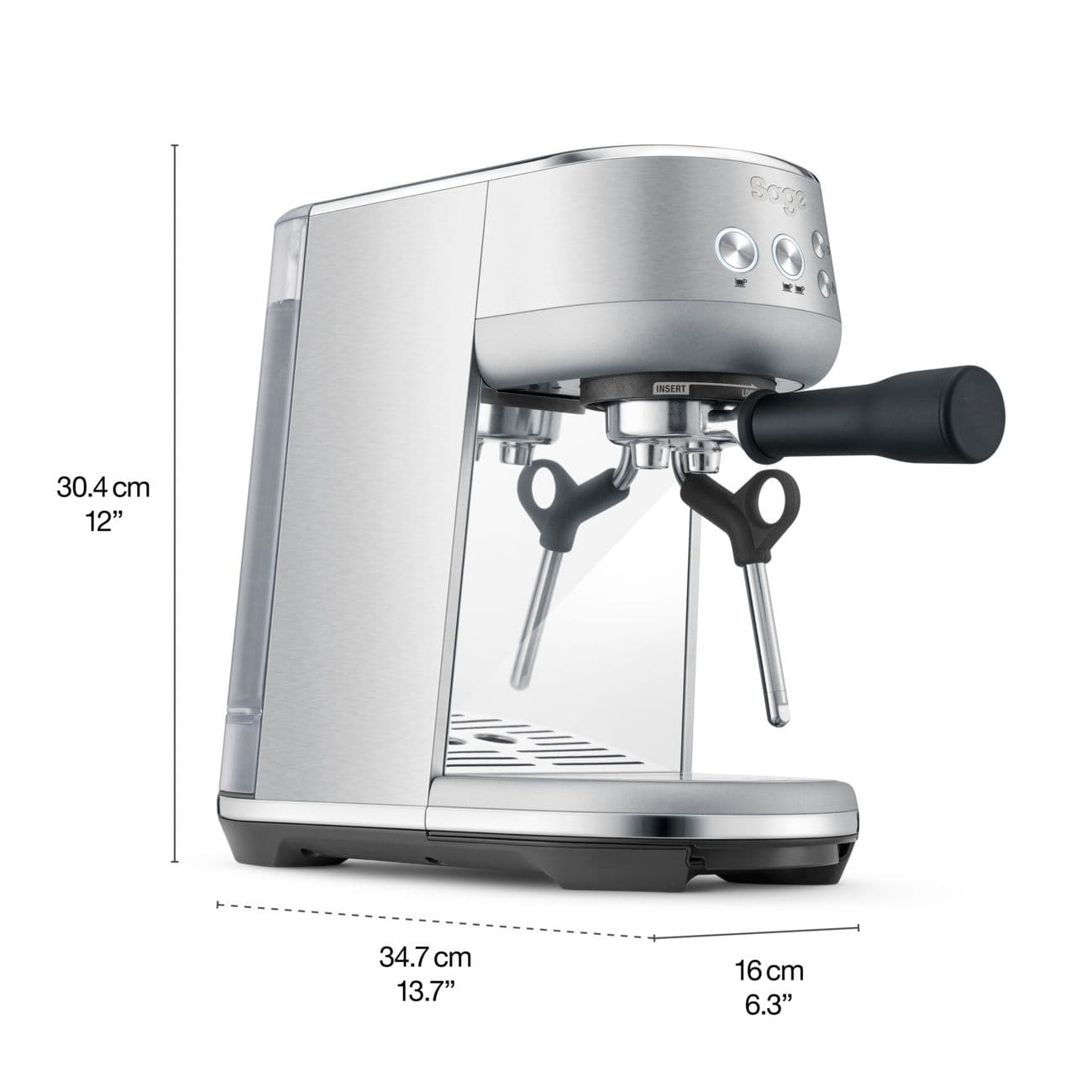 מכונת קפה קומפקטית Sage SES450BSS כסוף the Bambino® מכונת אספרסו ידנית – יבואן רשמי | משלוח מהיר
