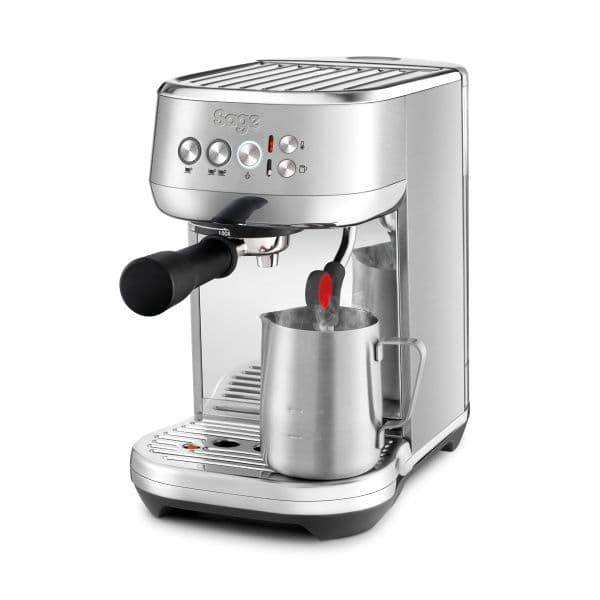 מכונת קפה קומפקטית Sage The Bambino™ Plus SES500BSS נירוסטה עם מקציף אוטומטי - יבואן רשמי משלוח מהיר