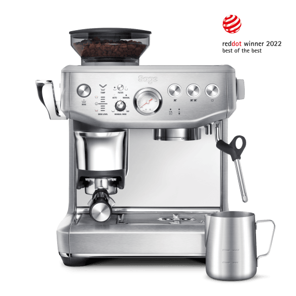 מכונת קפה טוחנת Sage SES876BSS בצבע נירוסטה Barista Express Impress - יבואן רשמי | משלוח מהיר
