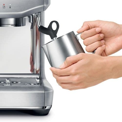 מכונת קפה טוחנת Sage SES876SST בצבע לבן מלח ים Barista Express Impress - יבואן רשמי | משלוח מהיר