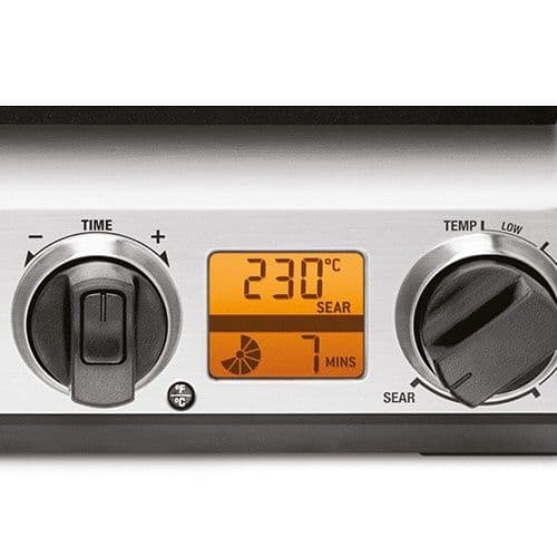 טוסטר גריל לחיצה SAGE SGR820BSS סייג' the Smart Grill גריל שולחני דיגיטלי פלטות נשלפות 2400W נירוסטה - יבואן רשמי | משלוח מהיר