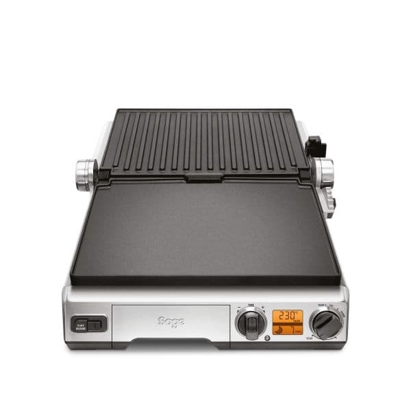 טוסטר גריל לחיצה SAGE SGR820BSS סייג' the Smart Grill גריל שולחני דיגיטלי פלטות נשלפות 2400W נירוסטה - יבואן רשמי | משלוח מהיר