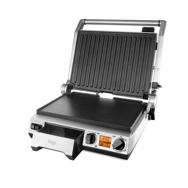 טוסטר גריל לחיצה SAGE SGR820BSS סייג' the Smart Grill גריל שולחני דיגיטלי פלטות נשלפות 2400W נירוסטה - יבואן רשמי | משלוח מהיר