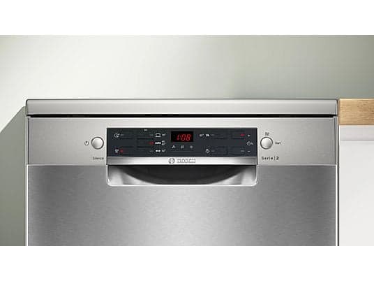 מדיח כלים עצמאי BOSCH SMS25GI09F בוש סדרה 2 רחב 60 ס"מ ל-12 מערכות כלים - משלוח מהיר
