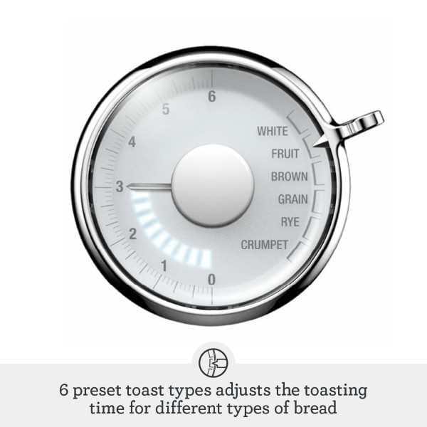 מצנם Sage the Toast Select™ Luxe STA735BSS ‏2 פרוסות בצבע נירוסטה - יבואן רשמי | משלוח מהיר