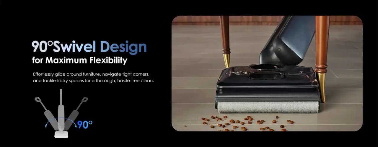 שואב שוטף אלחוטי Tineco FLOOR ONE S9 Artist Pro – עד 75 דקות עבודה